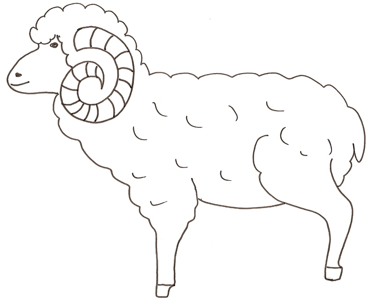 Kolorowanka z Baranem - Kreatywna Zabawa dla Dzieci kolorowanka do druku